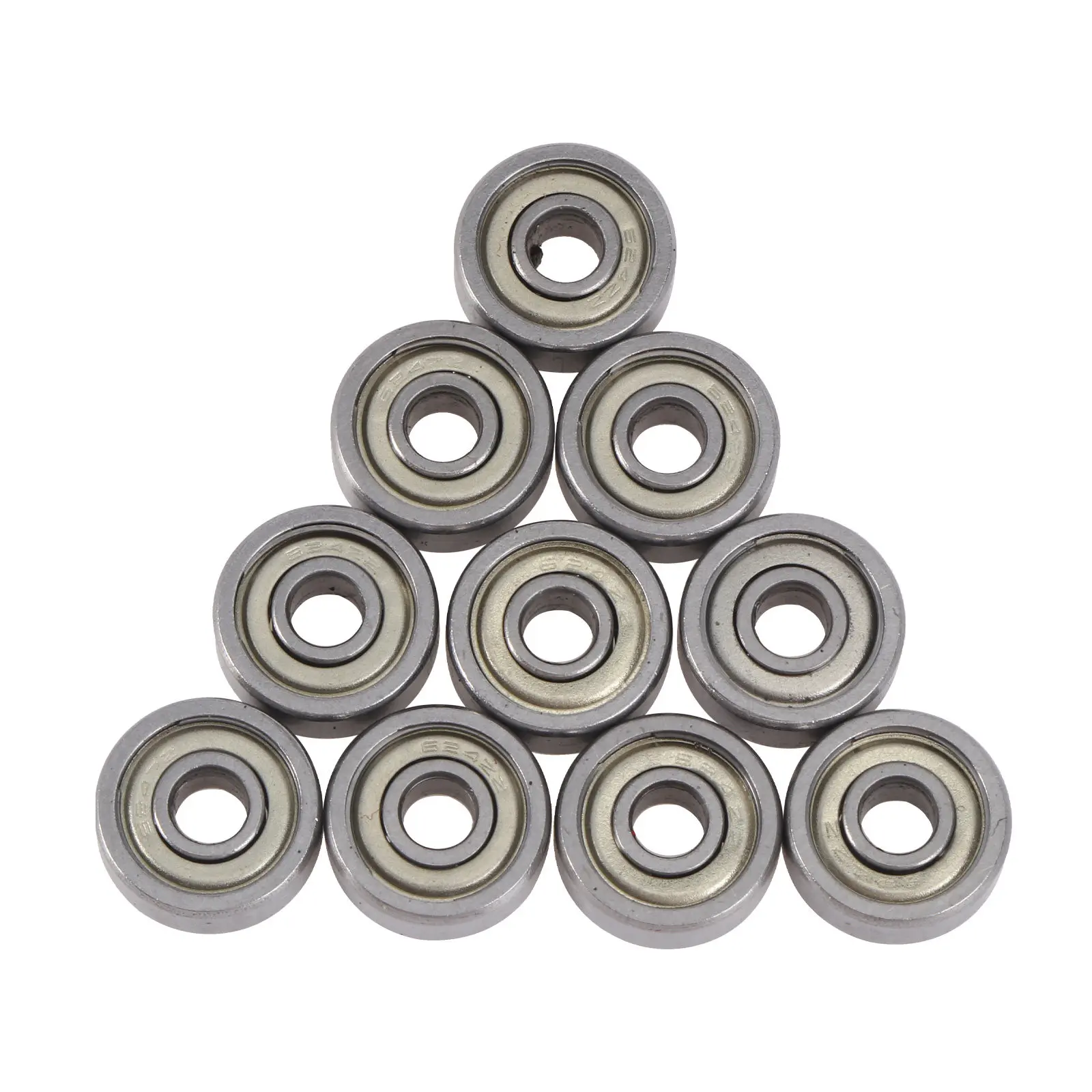 10Pcs 624Zz Micro Deep Groove Ball Bearing 4x13x5mm Single Row Shielded Bearing Dual Sealed Pre Lubricated for