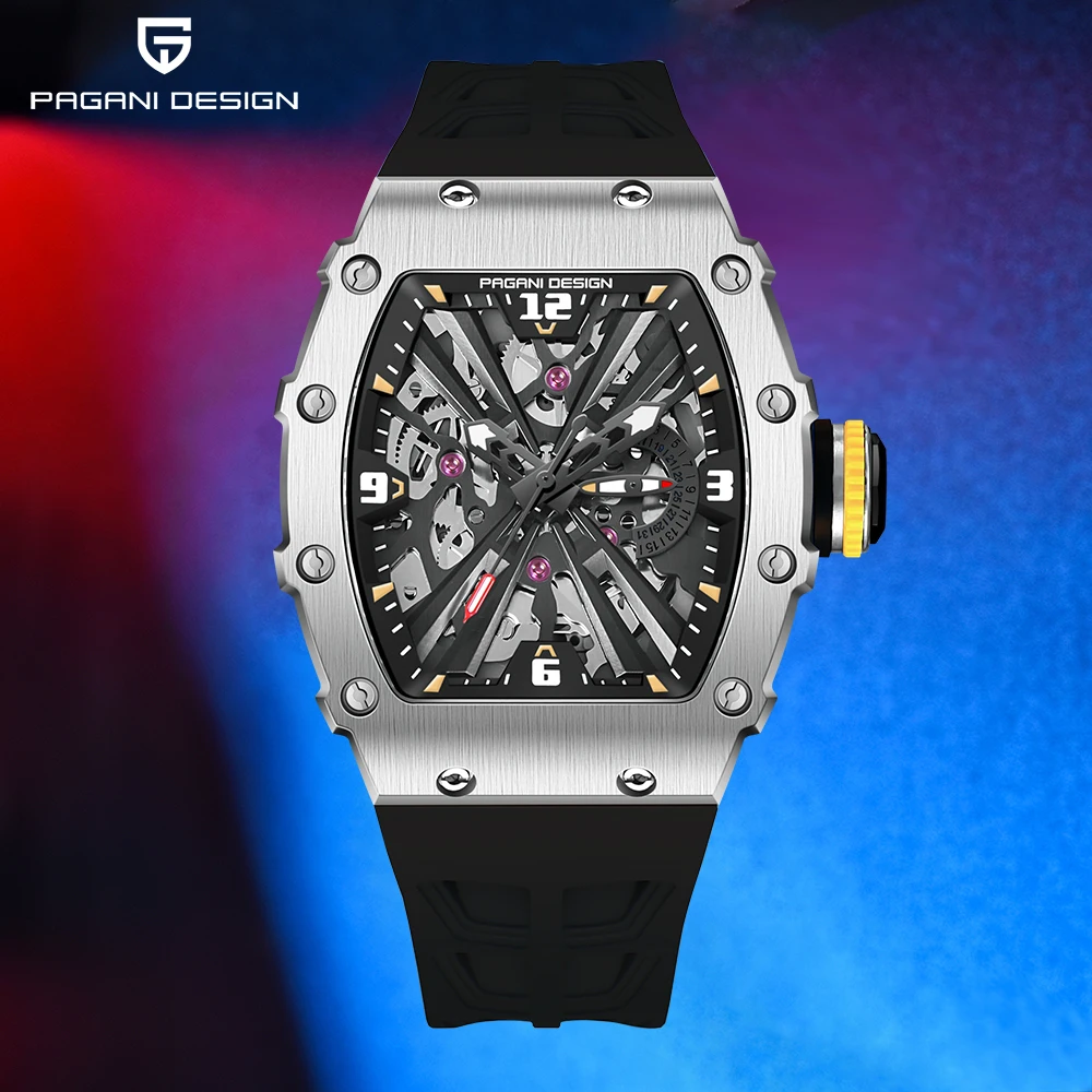 PAGANI DESIGN VH65 Fashion New Sports Diving Quartz Sapphire Wristwatch Stainless steel Waterproof Clock Watch For Men PD1738