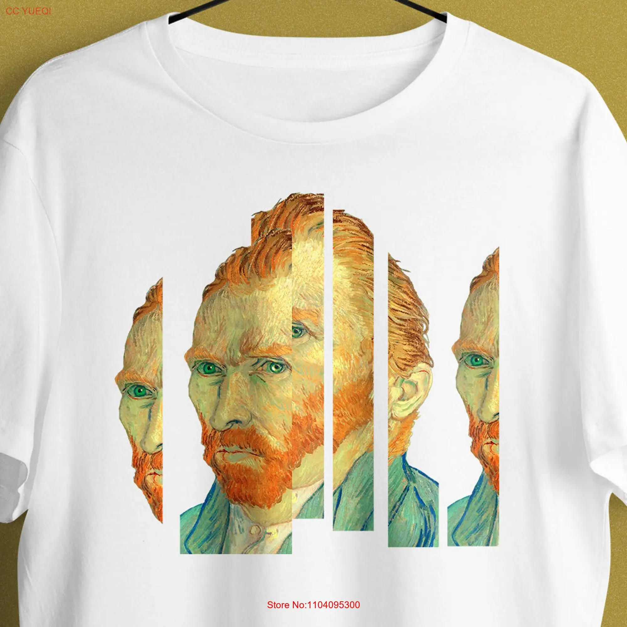 Vincent Van Gogh T Shirt Aesthetic Surreal impressionist Portrairt Art long or short sleeves