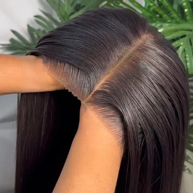 Tune 4x4 5x5 Straight Lace Front Wigs Glueless Closure Wig 100% Human Hair