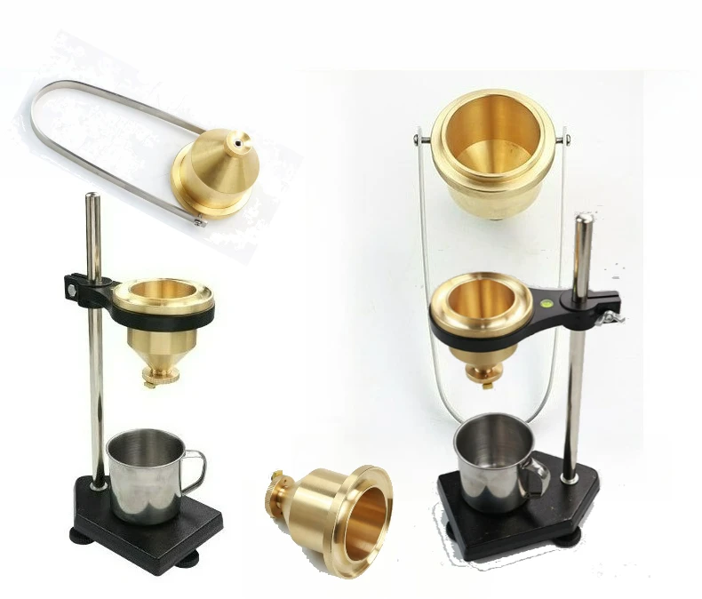 Coated No. 4 viscosity cup LND-1 paint coating testing, portable pure copper viscometer, desktop stainless steel bracket model