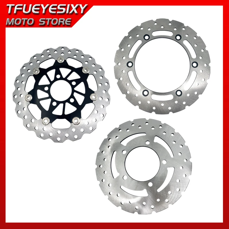 TFUEYESIXY MOTO Store Brake Disks fits for Kymco Xciting Ct250 300 ABS Motorcycle 260mm Front and 240mm Rear Brake Disc Rotor