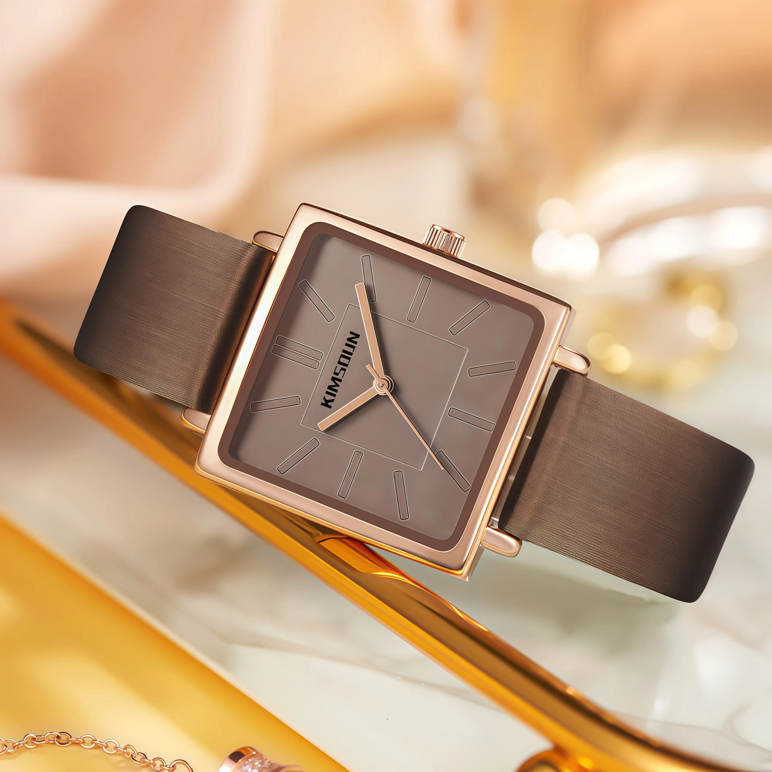 New Women's Quartz Watch with Genuine Leather Strap, Exquisite Design, Stylish and Simple Wristwatch, High-End Women's Watch, Perfect Christmas, Thanksgiving, Valentine's Day, Mother's Day, and Easter Gifts