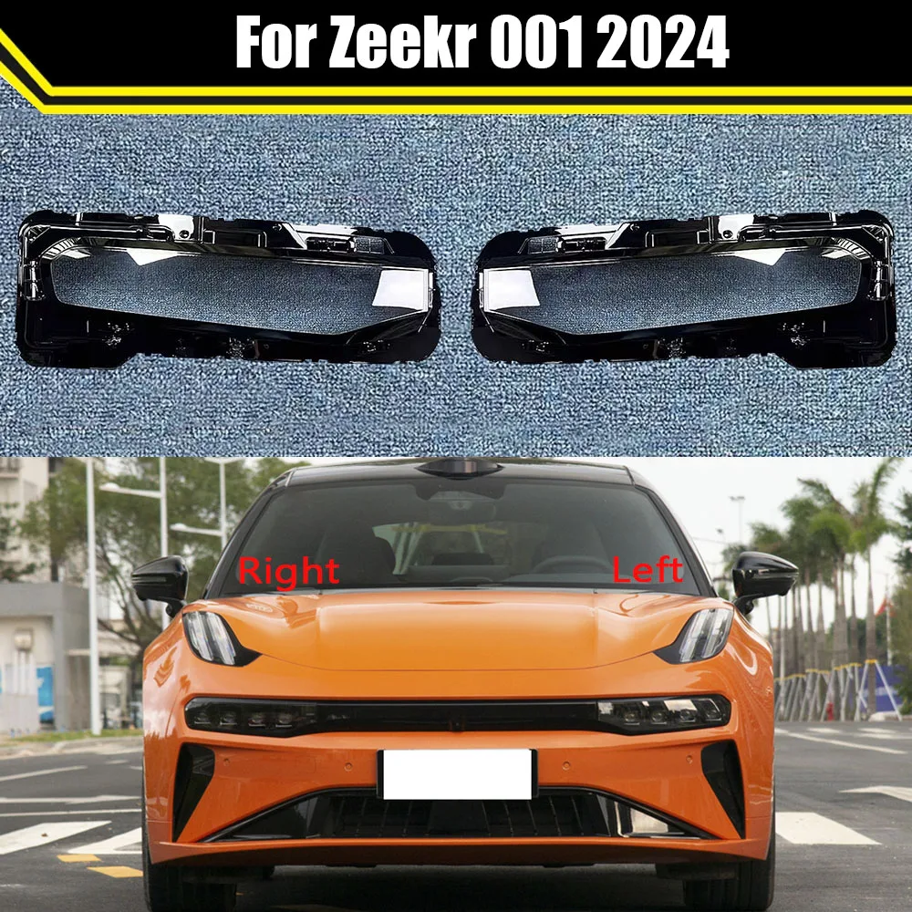 

Auto Head Lamp Light Case For Zeekr 001 2024 Car Front Headlight Lens Cover Lampshade Lampcover Caps Headlamp Shell