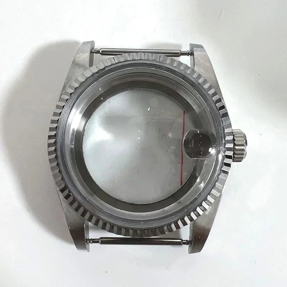 New 36mm Watch Case for NH36 NH35 Movement Stainless Steel Case Acrylic Glass Solid/Transparent Bottom Shell Watches Repair Kits
