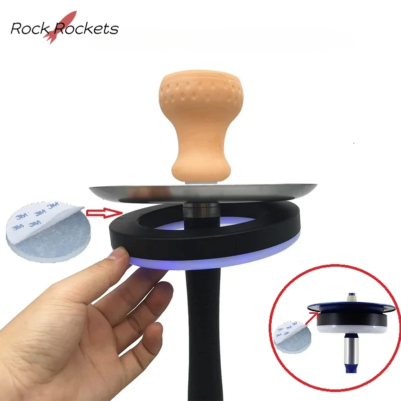 

R&R Protable Magnet /Viscose Hookah Light with Remote Control of Color Shisha Lights Grid Round Hole Bar Party Smoke Accessories