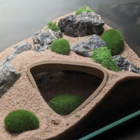 3D Printed Hideouts Shelter Underground Cave for Lizards, Turtles, Spiders, Reptiles Habitat Terrarium Decoration,Habitat Décor