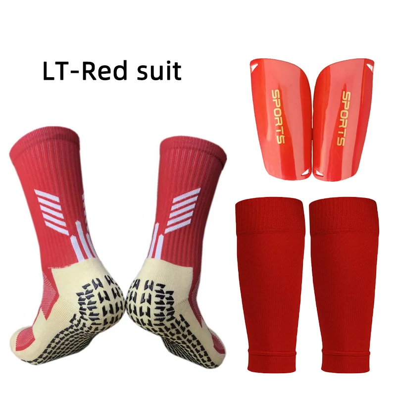 1 Kits Hight Elasticity Shin Guard Sleeves For Adults Kids Soccer Grip Sock Professional Legging Cover Sports Protective Gear