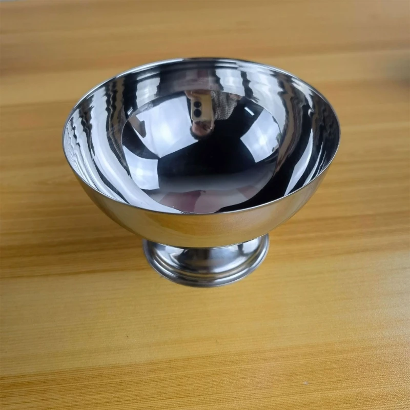 Convenient Stainless Steel Dessert Bowl Treat for Restaurant