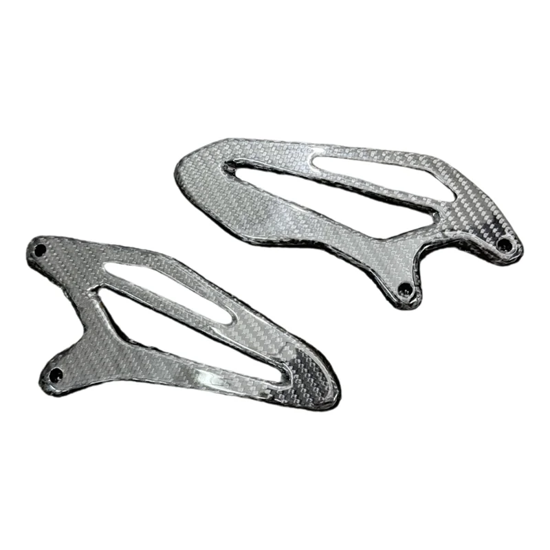

Foot Pad Protector Carbon Fiber Motorcycle Accessories Driver' S Heel Guard For YZF-R7 R7 2022-2025-L94A