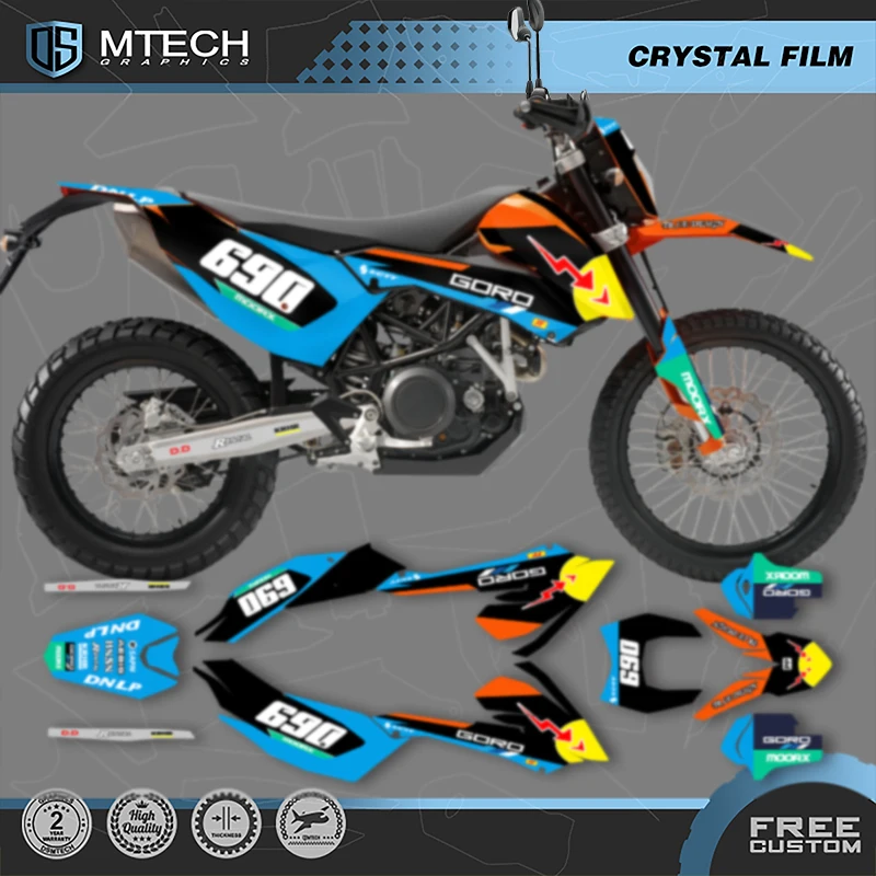 

DSMTECH Custom Team Motorcycle Graphics Decals Stickers Kits For KTM Enduro 690 2008 2009 2010 2011 001