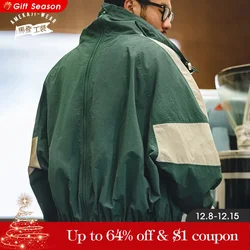 Maden Detachable Double Zipper Jackets For Men's Bomber Vintage Workwear Quick-drying Jacket Male Ardena Green