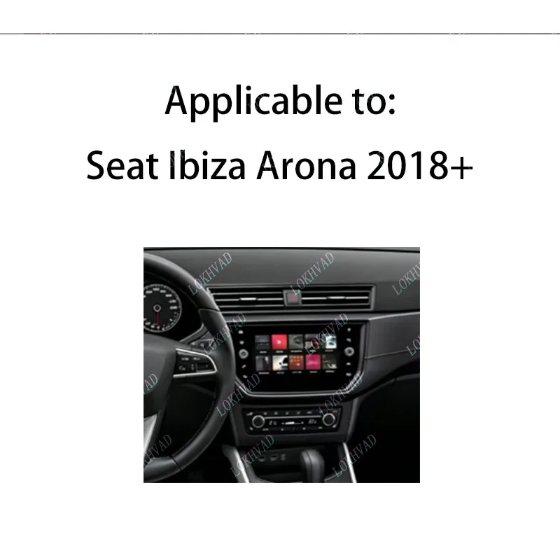 9 inch Car Radio Fascias For Seat Ibiza Arona 2018 Dashboard Frame Installation Panel DVD GPS Android Player Frame cable canbus