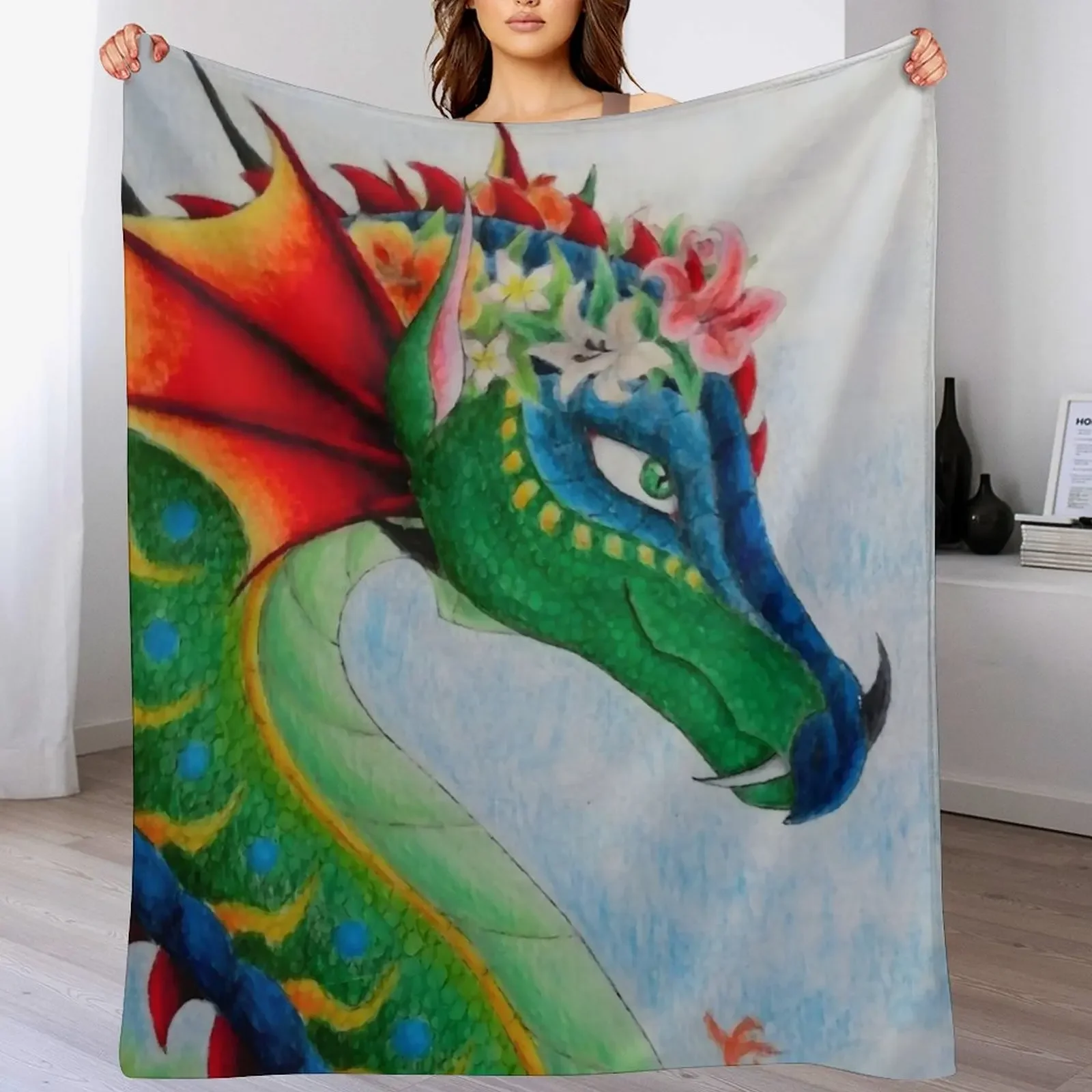 Queen Glory - Wings of Fire Throw Blanket Compact Warm Blanket for Car Road Trip