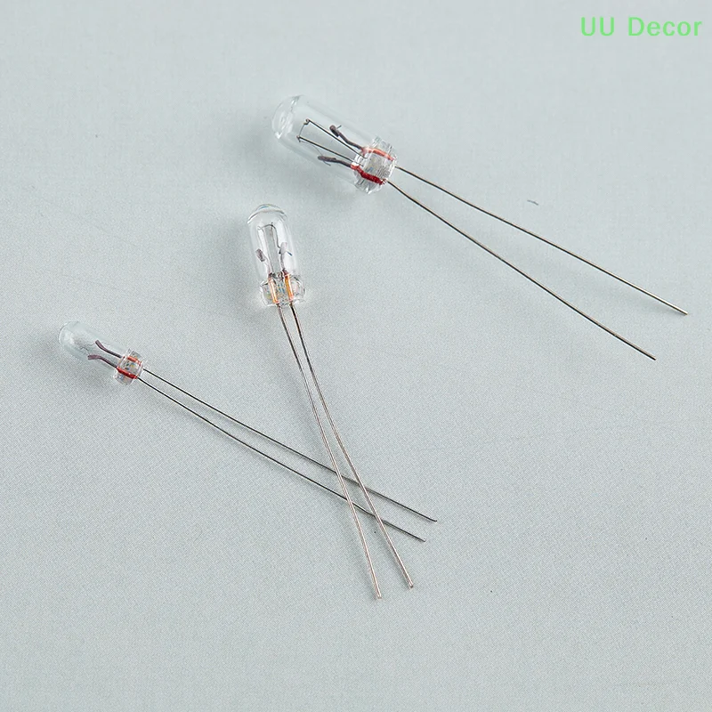10Pcs Mini 3/4/5mm 3/6/12/24V Lamp Light Bulb Edison Incandescent Filament Rice