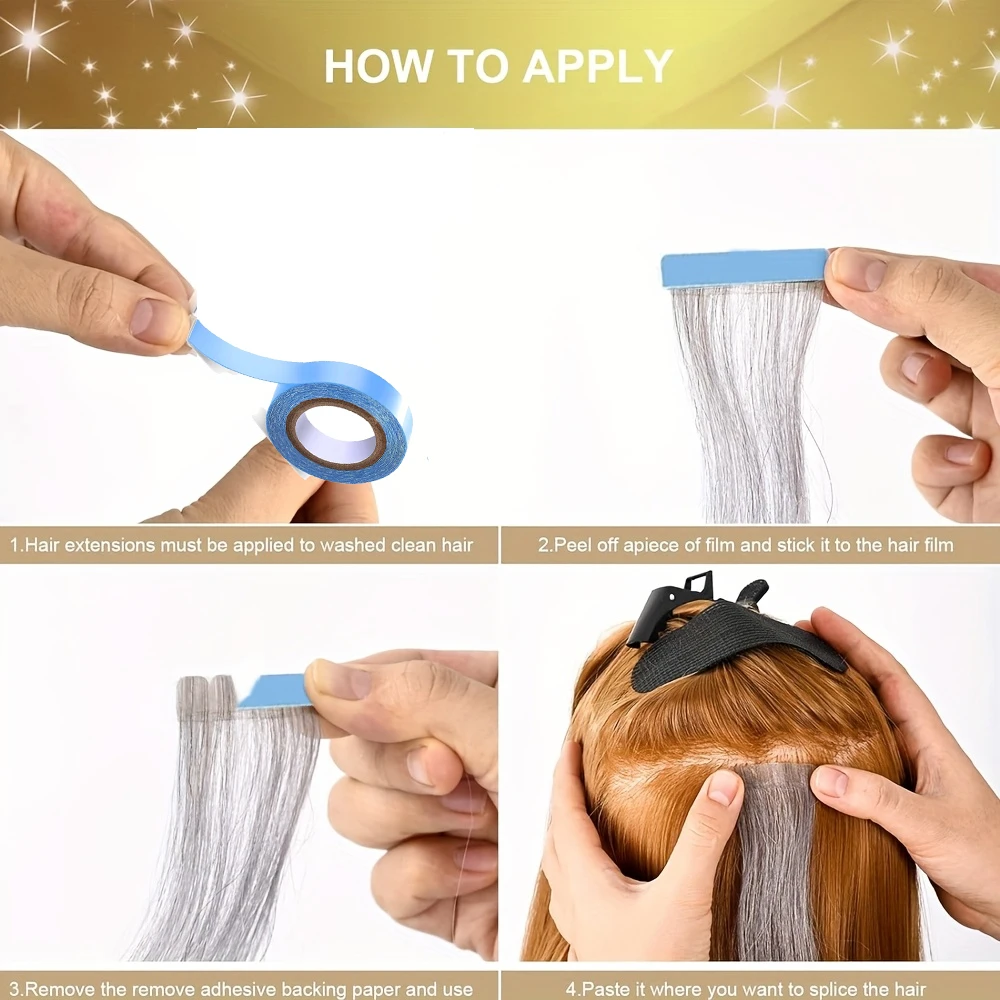 5pc Waterproof Double-Sided Lace Wig Tape-trong Adhesive for Hair Extensions & Toupees, 5 Sizes Invisible Hairline for Lace Wigs image 6