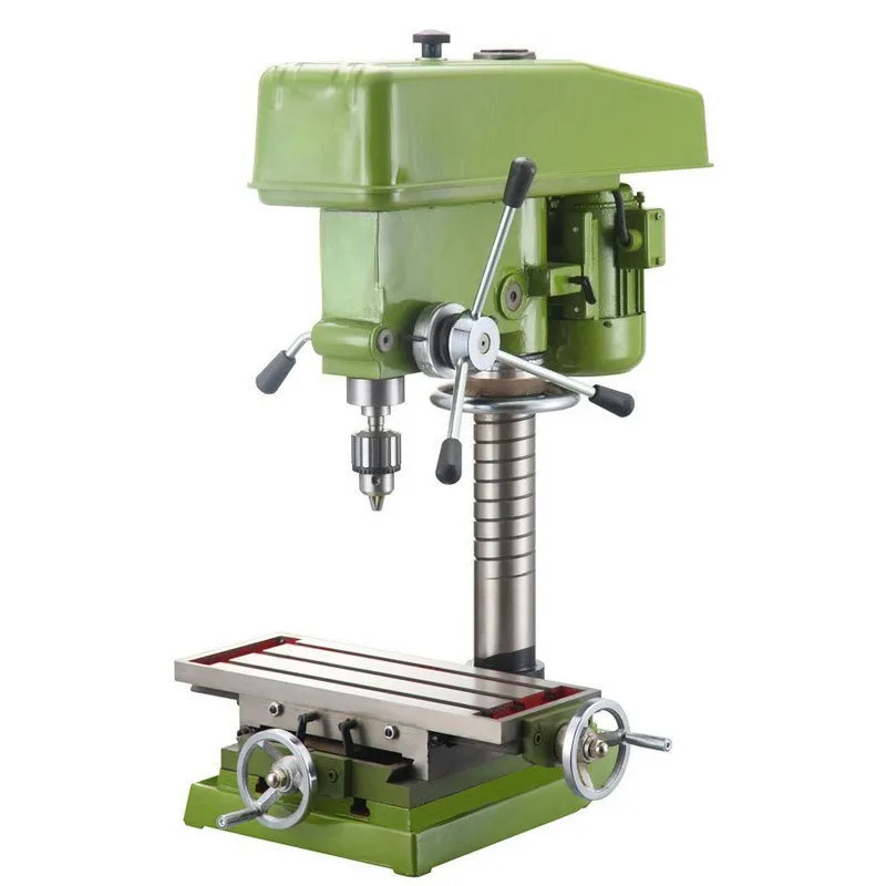 Compact Multifunction Drill Milling Machine Bench Top Drill Mill Lathe Combined Metalworking Tool Small Desktop Drilling and