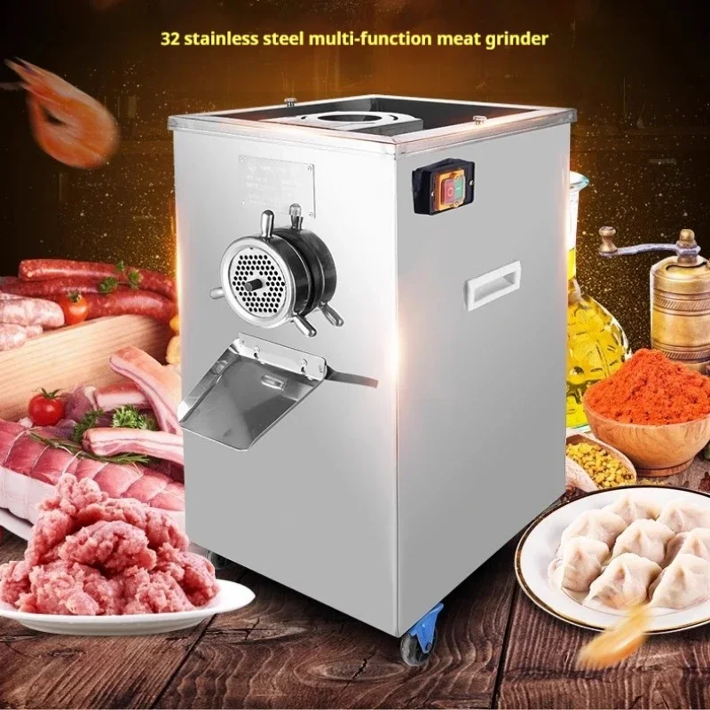 Electric Meat Mincer Commercial Electric Meat Mincing Machine Stainless Steel Multifunctional Meat Grinder