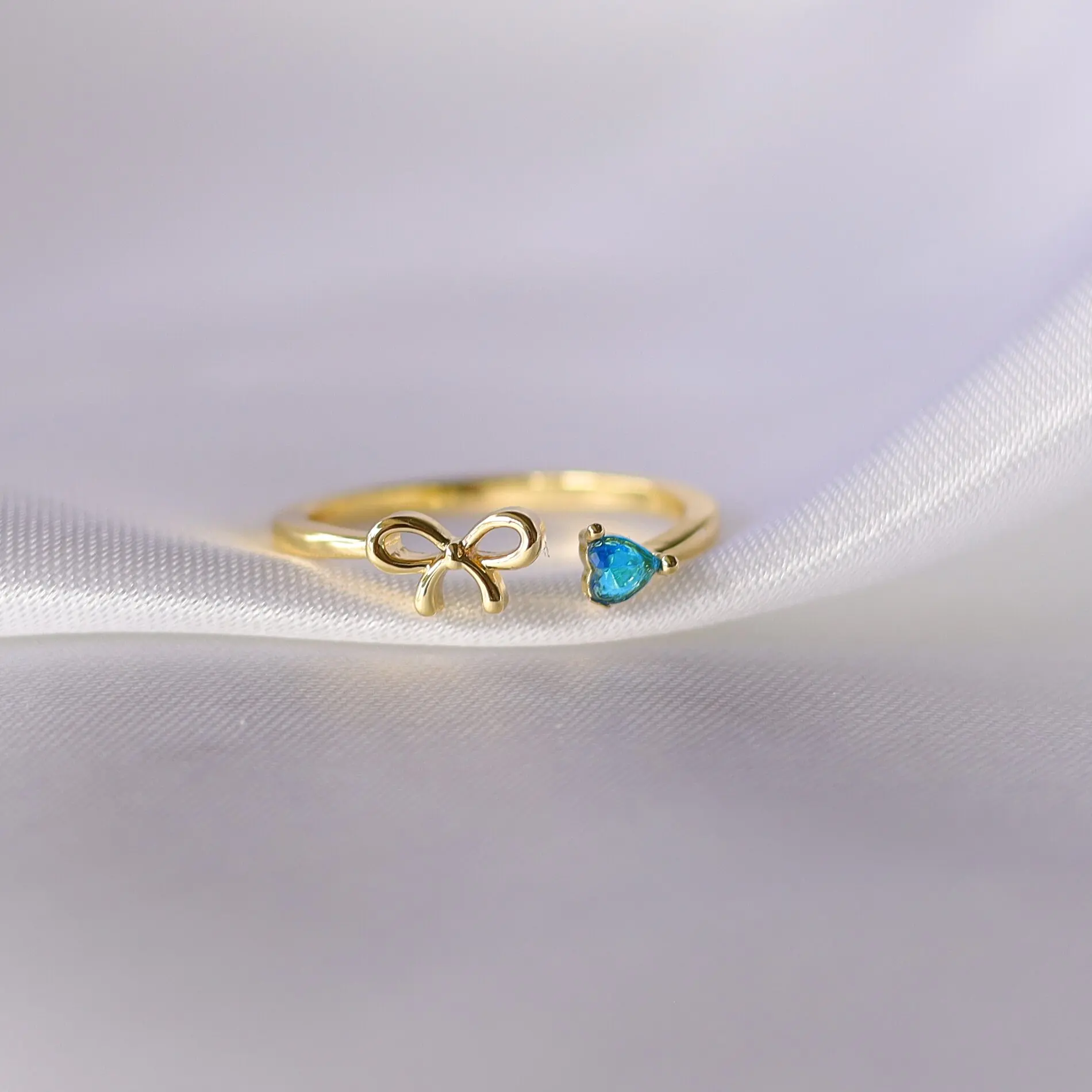 New Trend Exquisite Vintage Colorful Zircon Flower Butterfly Star Moon Finger Opening Adjustable Rings For Women Girls