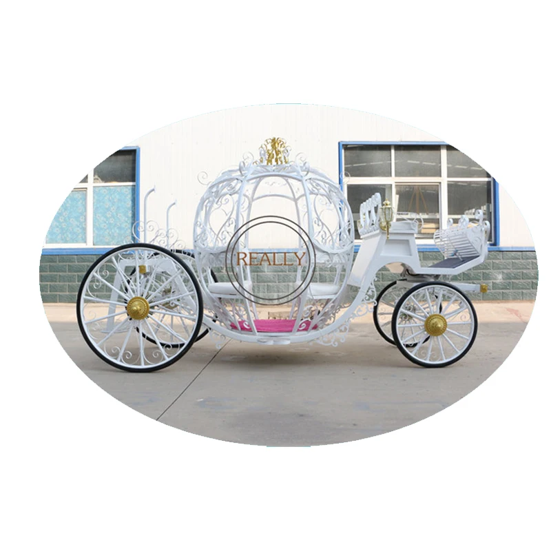 

Exclusive Wedding Cinderella Horse Carriages White Wedding Western Pumpkin Victory Latest Horse Carriage