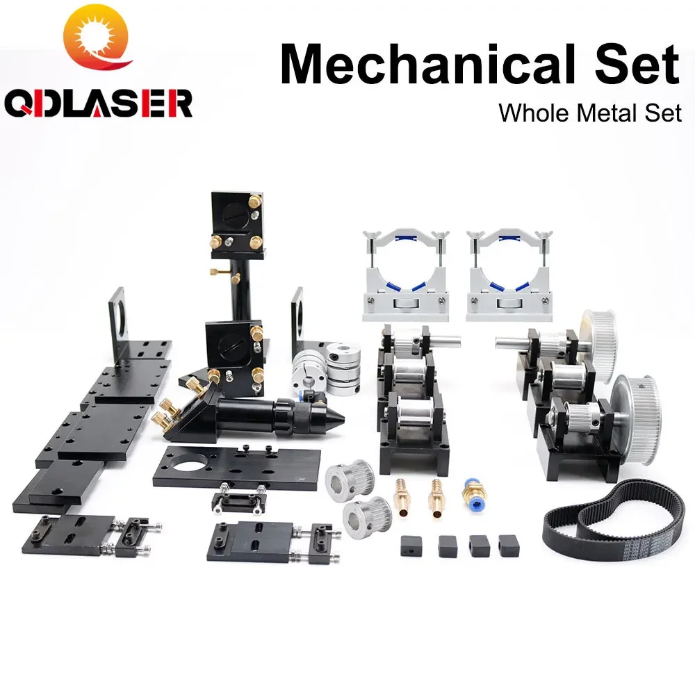 QDLASER Laser Cutting Machine Spare Parts Set Single Head for 6090 1390 1410 Co2 Laser Mechanical Parts