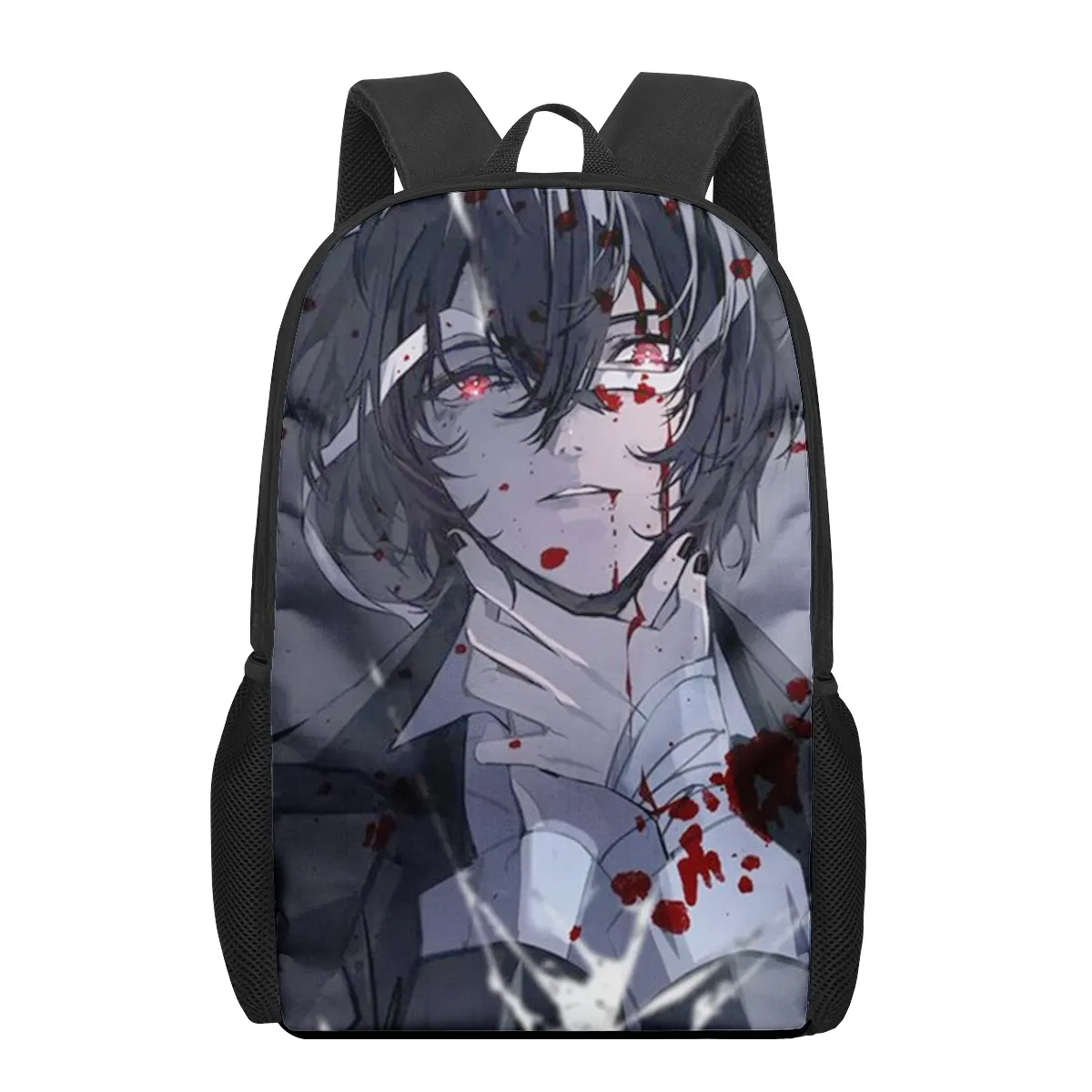 Mochila Bungo Stray Dogs con estampado de Anime para hombre y niño, morral escolar con estampado de Rock Roll para adolescentes, bolsa de libros