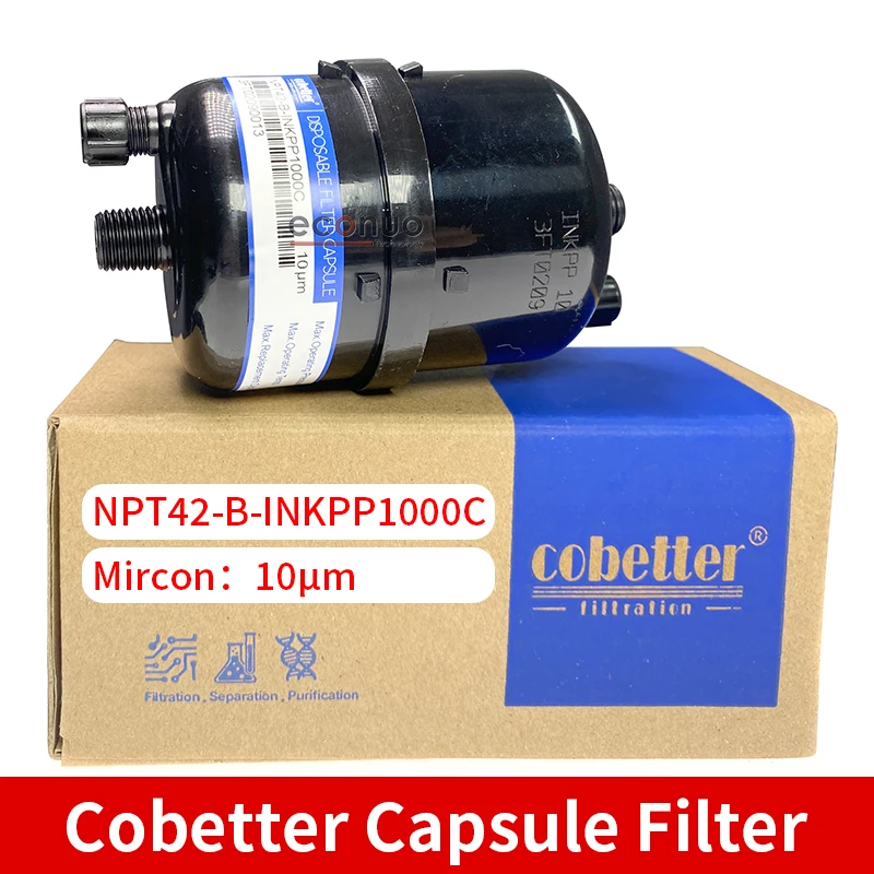 

Капсульный черный фильтр Cobetter NPT42-B-INKPP1000C 10 мкм для текстильной машины Docan Flora/Inkjet принтер/УФ-принтер/планшетный принтер