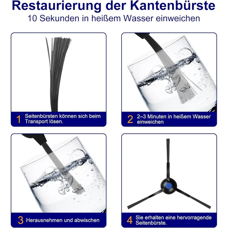 Акция! Набор аксессуаров для Ecovacs Deebot T30 Pro OMNI/T30 OMNI/T30S/T30S Combo Основная боковая щетка Hepa-фильтры Сумки для швабры