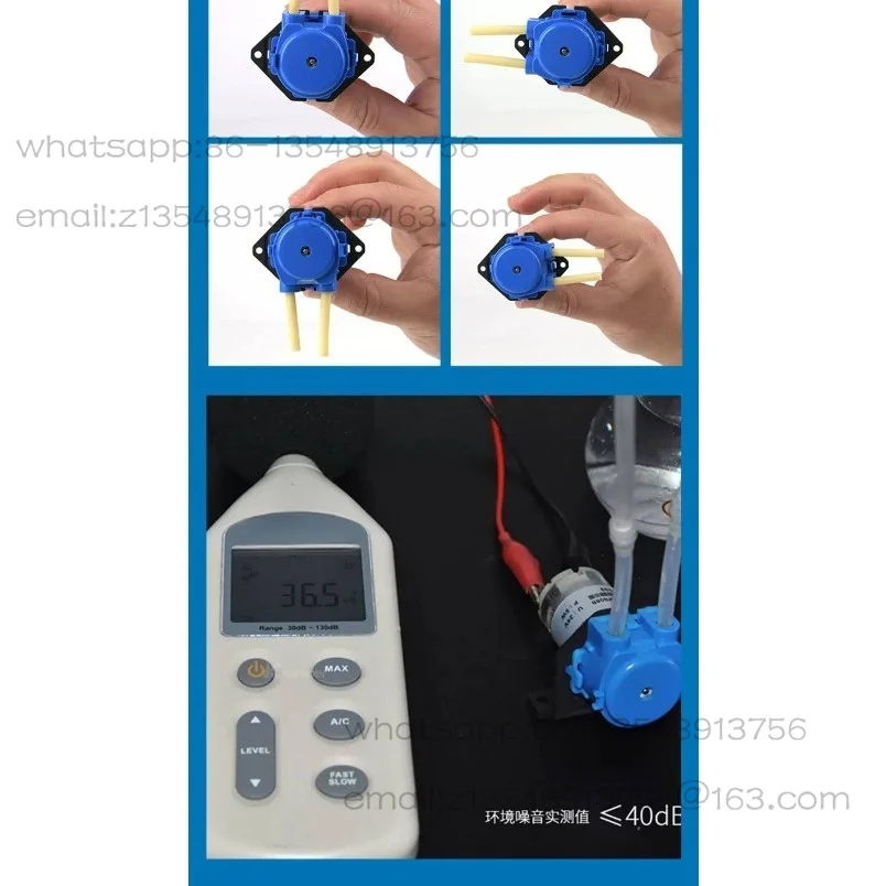 NKP micro peristaltic pump 12V/24V DC motor laboratory liquid circulation pump pump head accessories