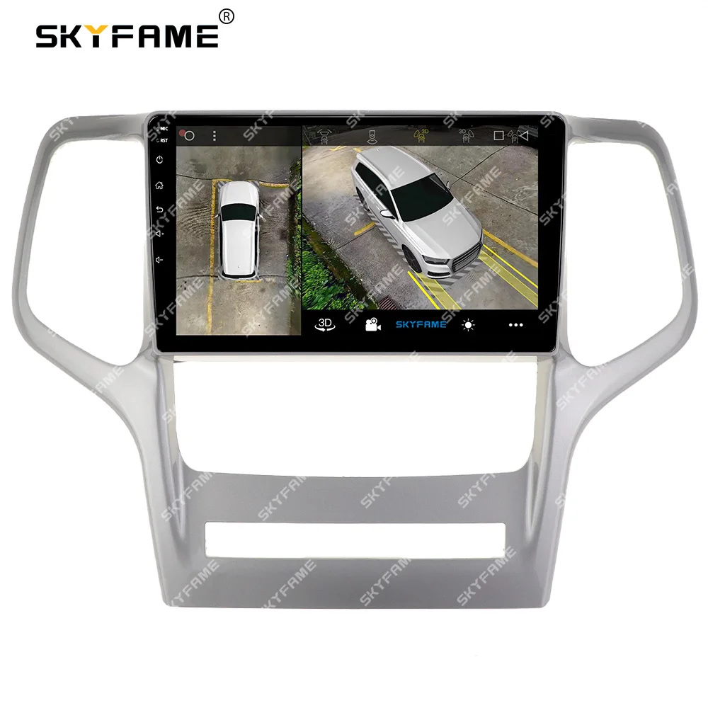 SKYFAME إطار السيارة فآسيا محول Canbus صندوق فك أندرويد راديو داش تركيب لوحة عدة ل جيب جراند شيروكي RST Laredo