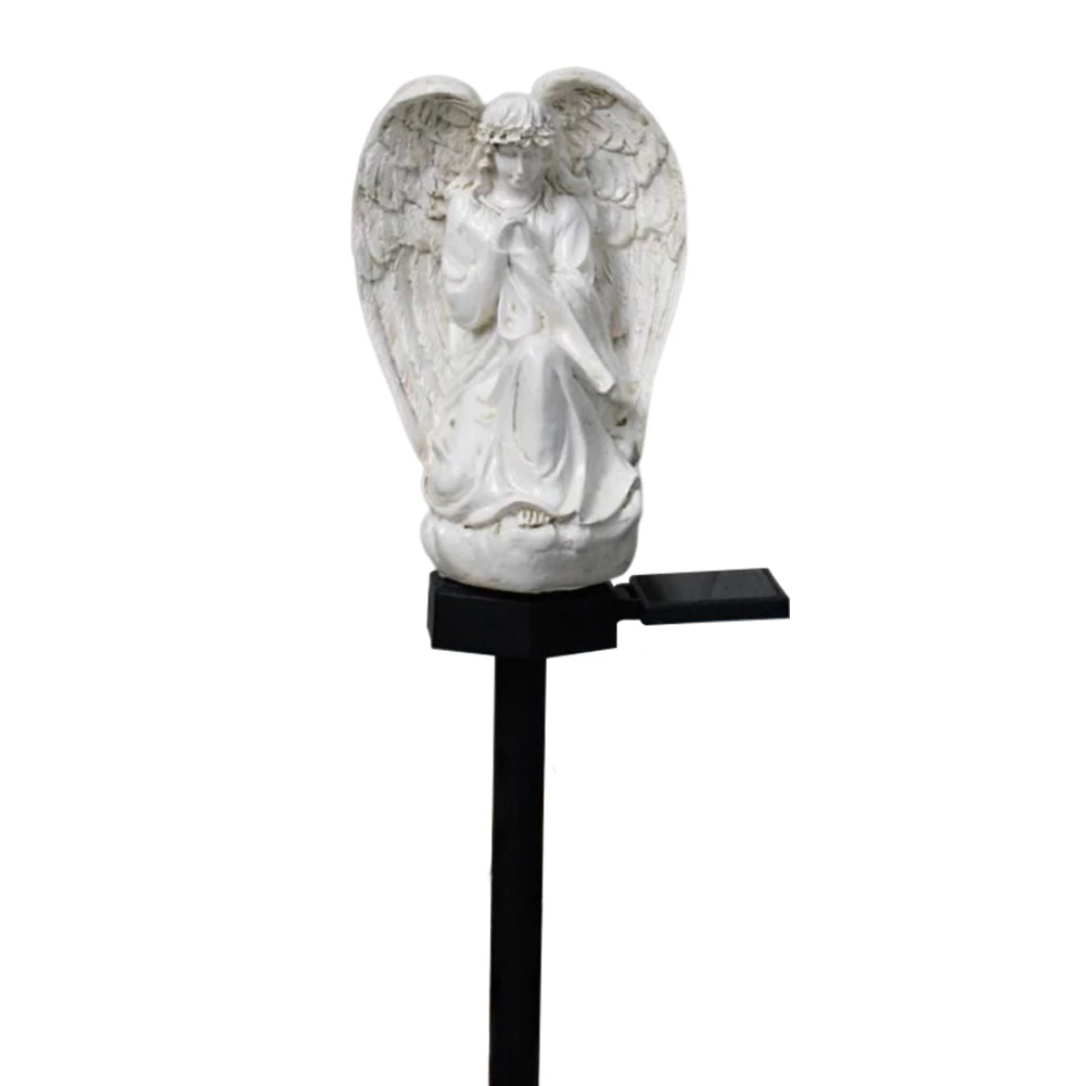 

Солнечный ландшафтный светильник для двора, декоративный ангел из смолы, уличный светильник для газона, водонепроницаемый IP55, украшение для дома и сада