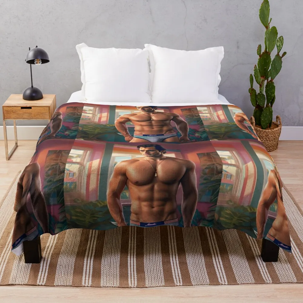 Henry cavill sexy Throw Blanket sofa bed valentine gift ideas Blankets