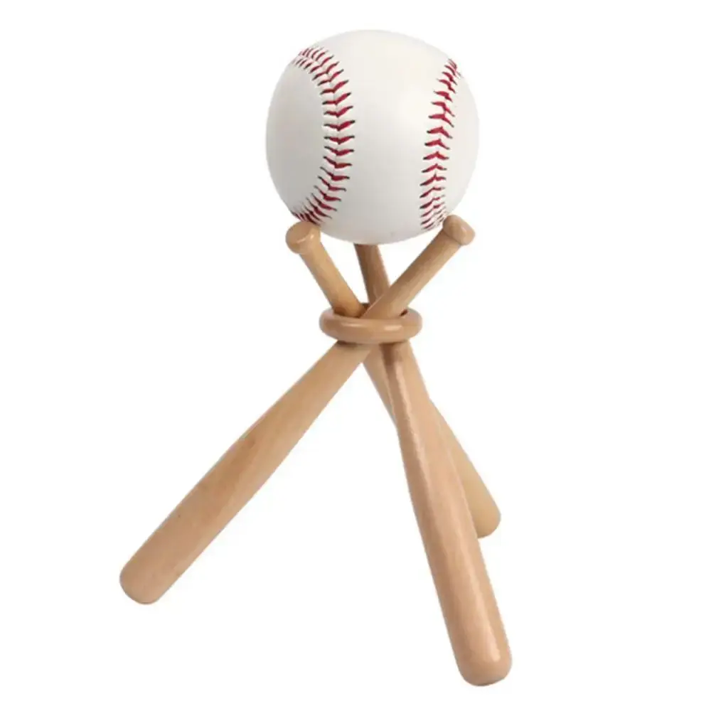 Soporte de béisbol de madera triangular DIY para exhibición - imagen 5