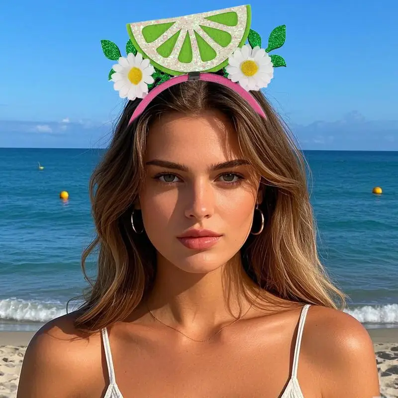 ที่คาดผมดอกไม้ฮาวายตกแต่งดอกไม้ที่คาดผมชุด 8 Beach Party Hair Hoop สําหรับเด็กผู้ใหญ่ Carnival Dress Up ดอกไม้