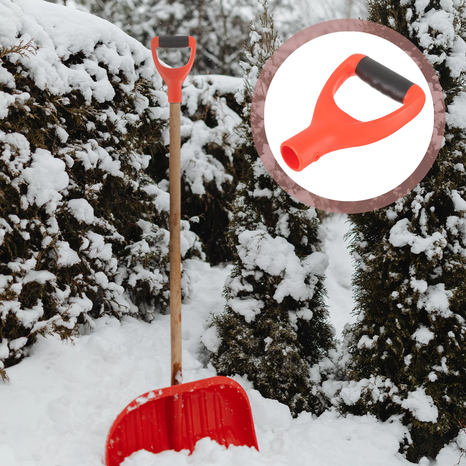 1 قطعة مجرفة قبضة استبدال أدوات المجرف دائم بولي كلوريد الفينيل المحمولة مقبض استبدال مجرفة ربط مقابض مقبض #2