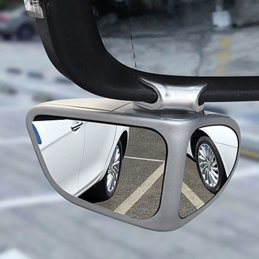 360 Degree Rotation Blind Spot Mirror Wide Angle Car Reversing Auxiliary Tool Rear View Mirror Convex Adjustable