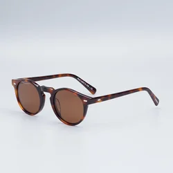 Oliver Gregory Peck Sunglasses Women Acetate Retro Round Polarized Vintage Driving Glasses Shades for Women Designer Sunglasses