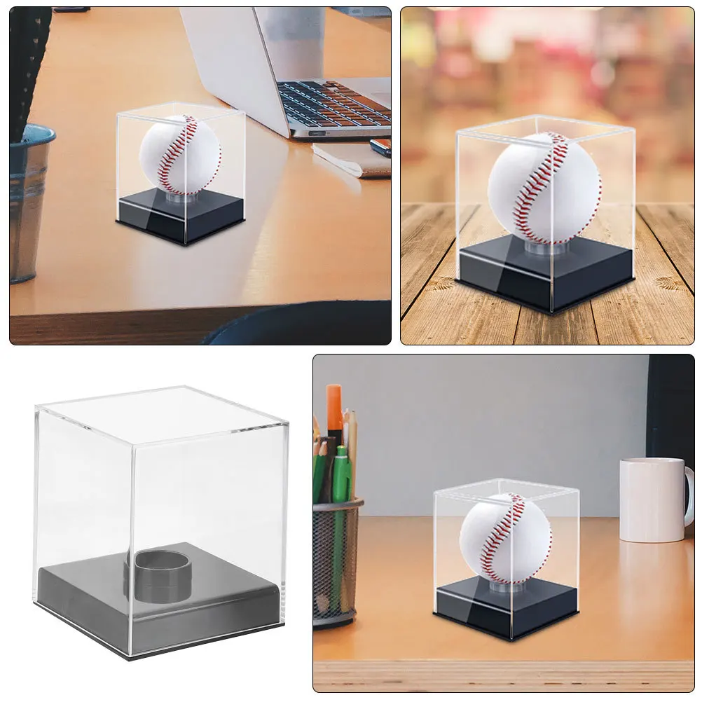 

2pcs Acrylic Display Box Clear Storage Case For Collectibles Car Figure Showcase Compact Organizer Cube For Home Office Retail