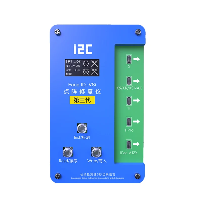 I2c face id máquina de reparo v8i para treliça flex dot matrix fiação ic reparo do cabo para iphone x xr xsmax 11 12 mini 12pro max