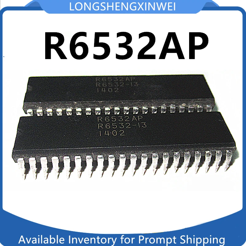 1PCS R6532AP R6532P R6532 Memory I/O Timer Chip Direct Insert DIP40 Foot Chip