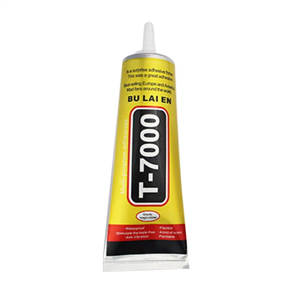 Adhesivo T7000 Negro para Reparación de Celulares y Tablets, Cubierta de Batería, Marco LCD, Pegamento para Componentes Electrónicos, Pegamento para Belleza Automotriz 50ML/15ML
