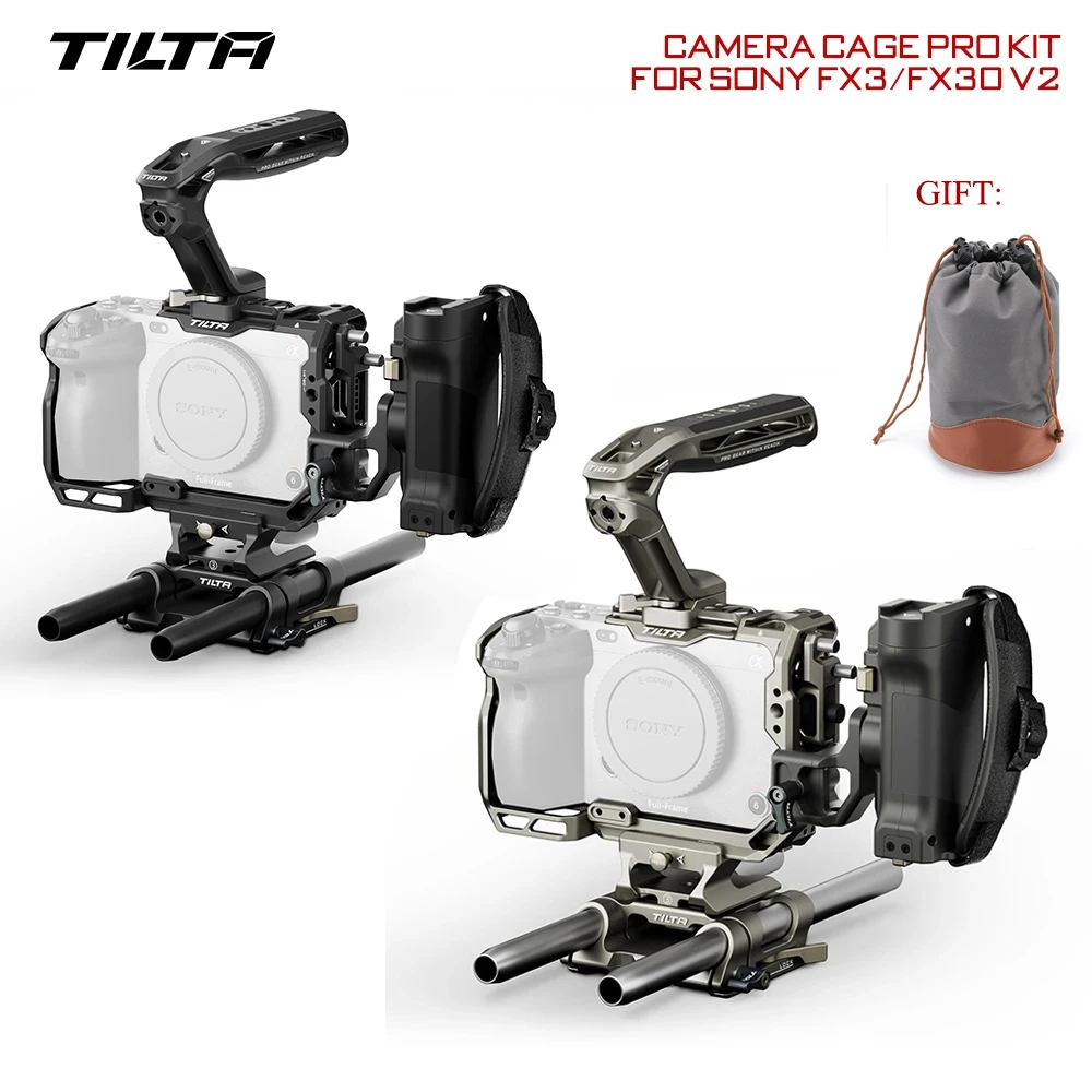 TILTA for Sony FX3 FX30 Camera Cage Armor Pro Kit Light Basic Full Cage Tactical Suit Anti Scratch TA-T16-FCC Full RIG