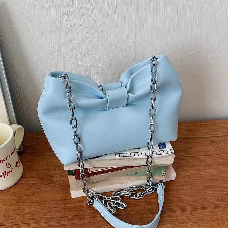 

Fashion Chain Shoulder Handbag And Purse Korean Style Y2K Brand Bag Trend Bucket Crossbody Bag Versatile Travel Bolsos