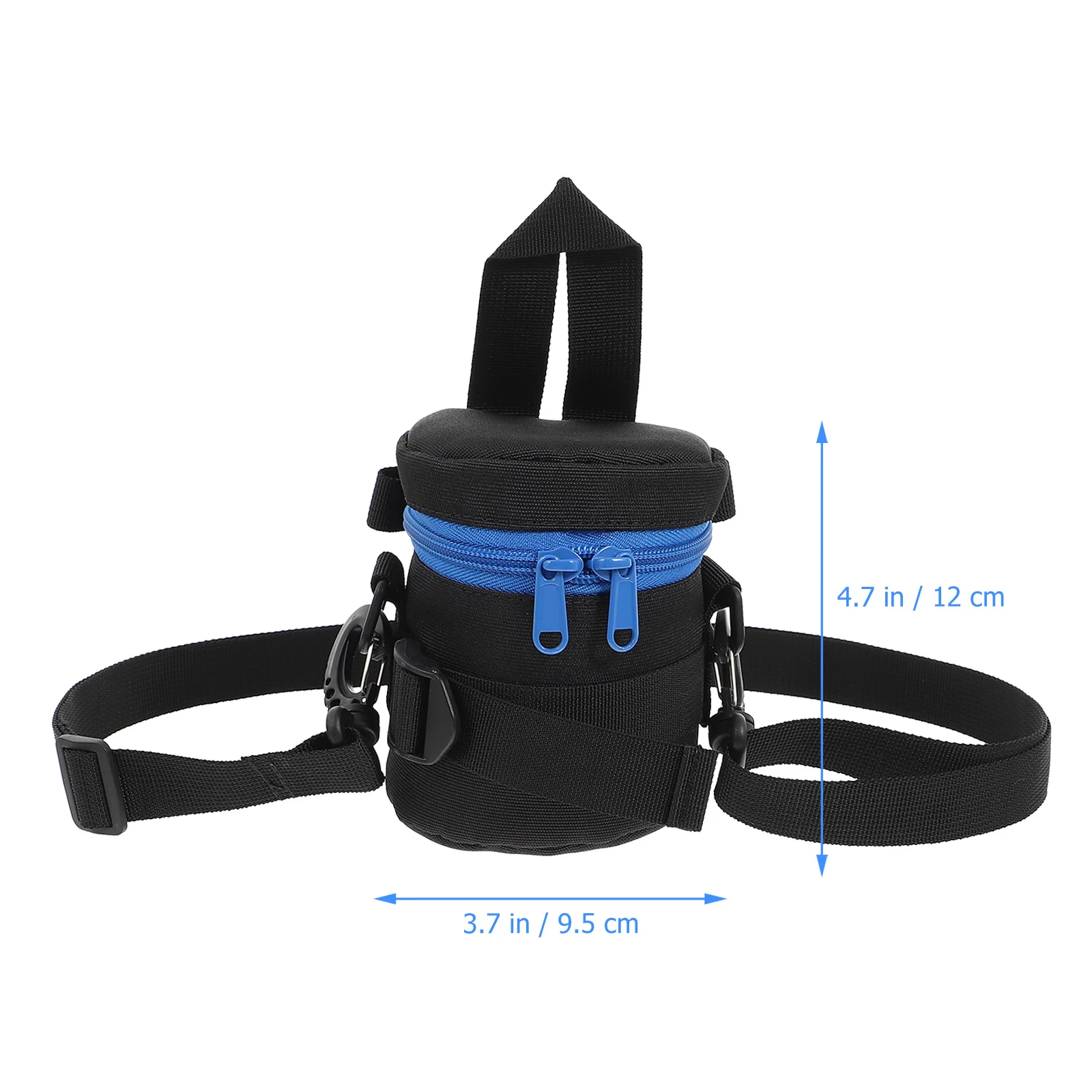 1pc Anti-Shock Lens Pouch Bag Waterproof Drop Protection For Dslr Camera Lens Portable Polyester Storage Case Adjustable