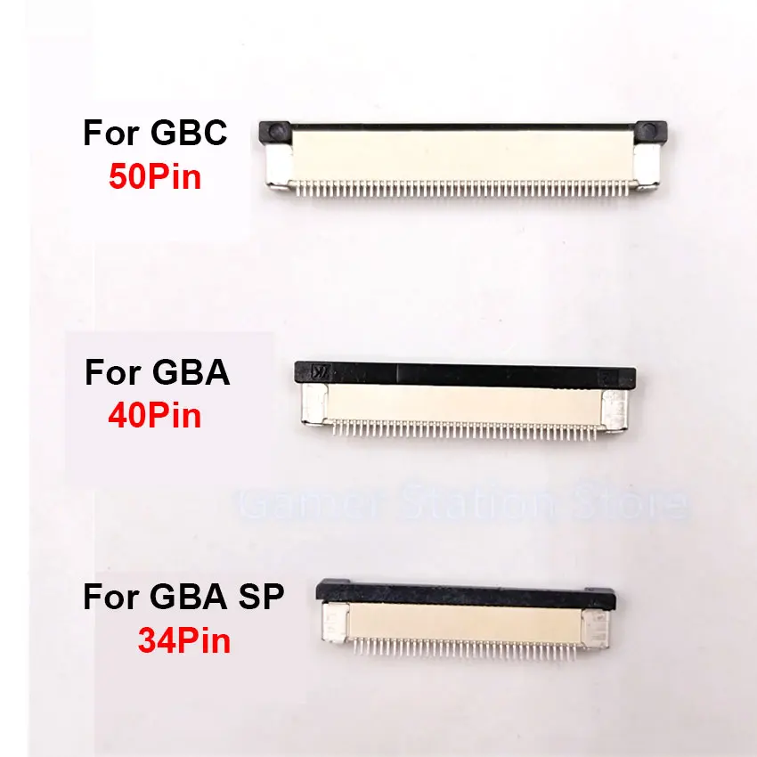 JCD-Conector de pantalla LCD para GBC GBA SP 32/34/40/50 Pines, Cable Flexible de cinta, conector FPC, 1 unidad