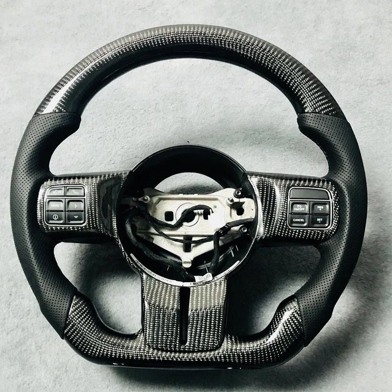 For Jeep Wrangler JK JL  Steering Wheel Carbon Fiber Customization