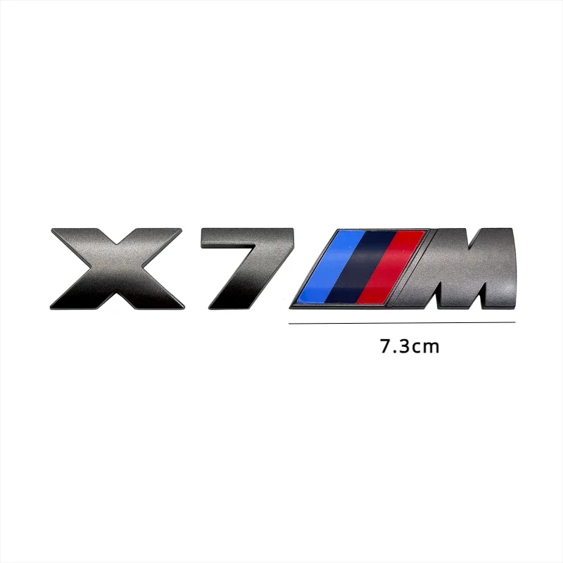 1 قطعة ملصقات السيارات سيارة الجذع ملصق رمادي سيارة شارة لسيارات BMW X1M X2M X3M X4M F25 F26 G01 G02 X5M G05 X6M F15 F16 E70 E71 X7M X8 M