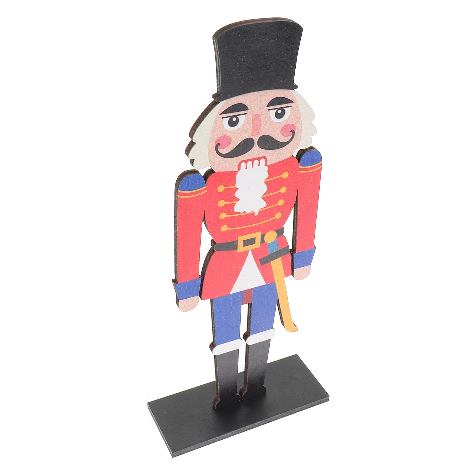 

Creative Wooden Nutcracker Soldier Figure Holiday Christmas Home Decor Table Centerpiece Ornament Party Supply Wood Craft