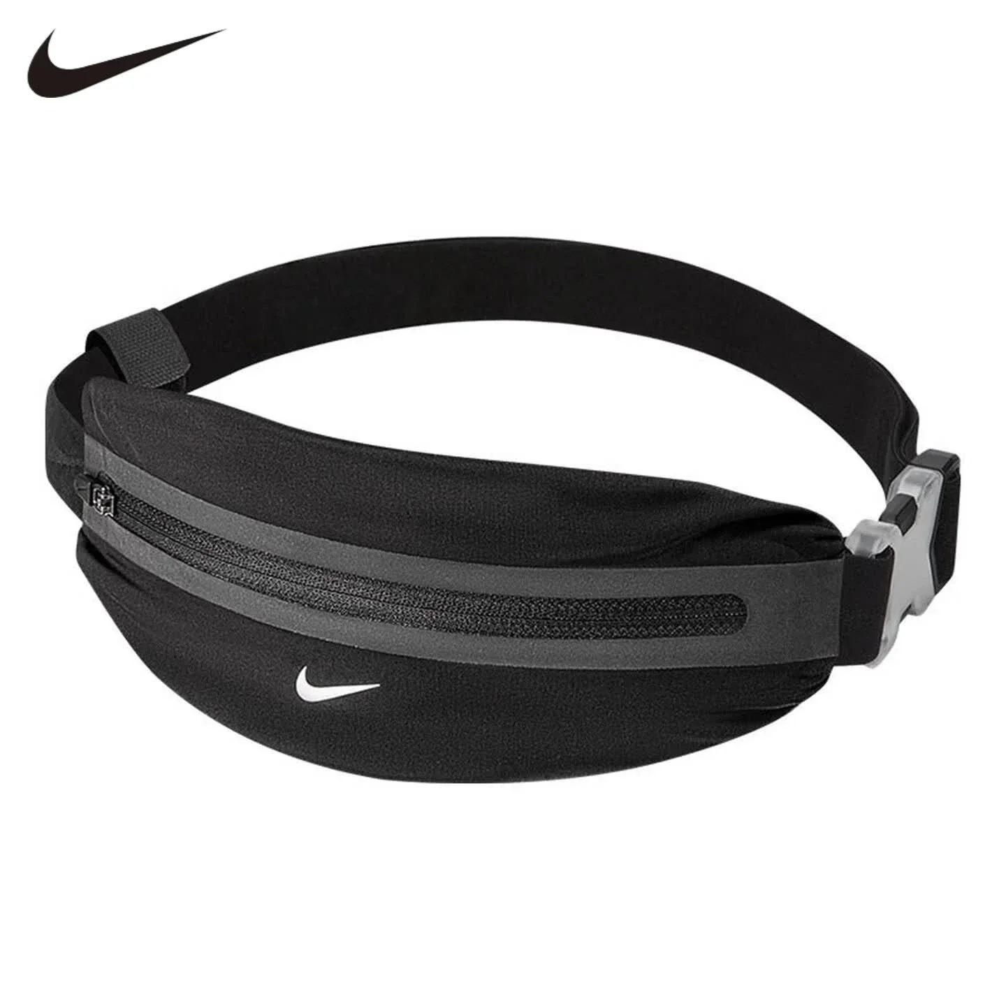 Nike Slim Waist Pack 2.0 Unisex Sports Fanny Pack Reflective Night Run Bag For Marathon Cycling Outdoor Travel N1000828082OS