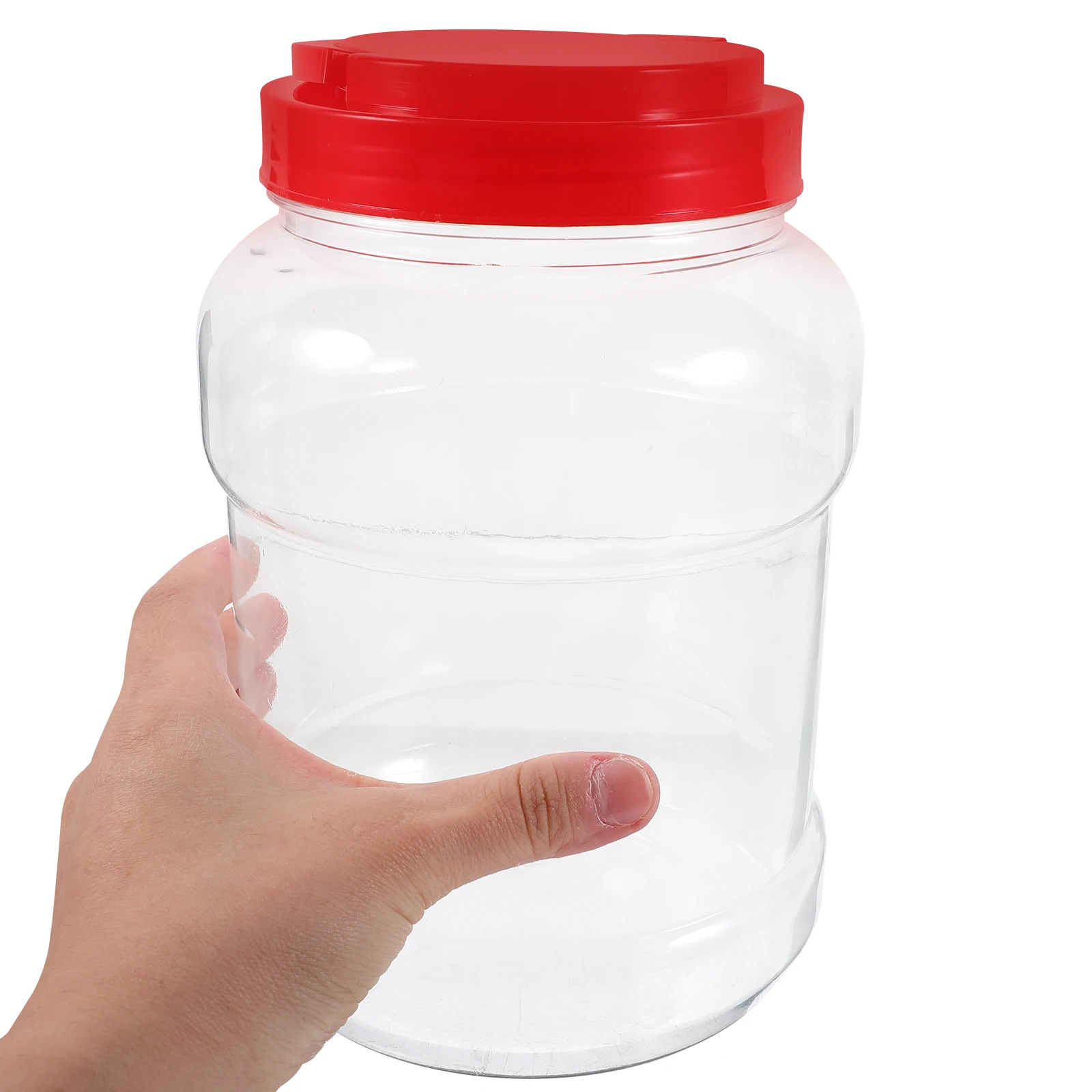 

4pcs 1000Ml Large Capacity Clear Sealed Storage Jars Plastic Food Containers Kitchen Canisters For Tea Coffee Dried Fruits Fresh